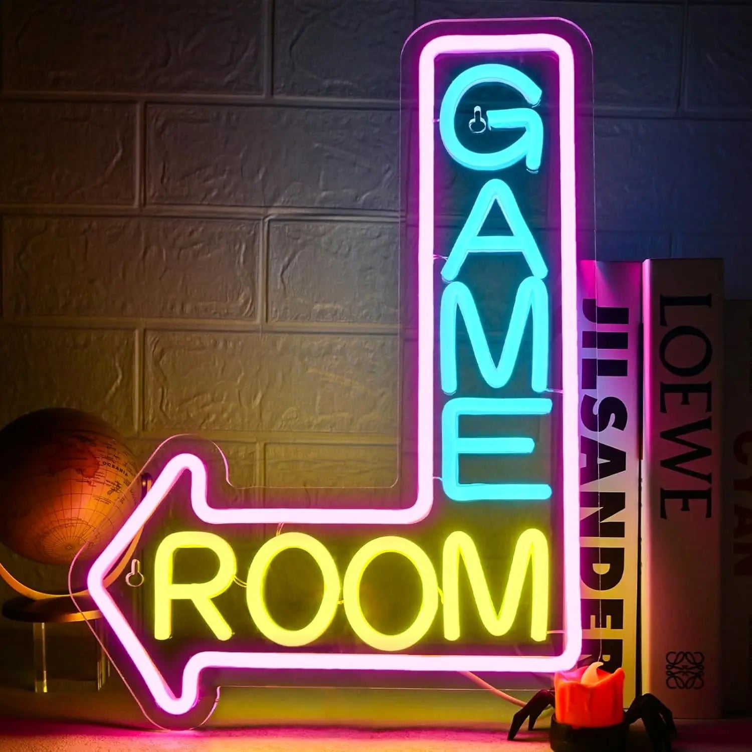 Game Neon Sign Gaming LED Neon Lights for Wall Decor USB Light Up Signs for Game Room Man Cave Teen Boy Bedroom Decorations Gift