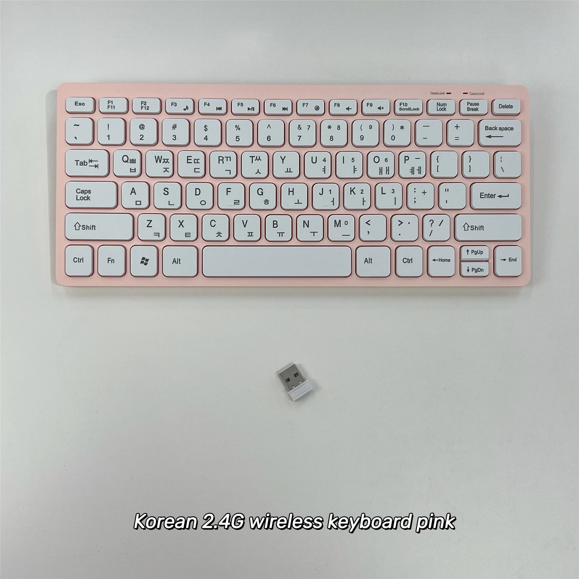 Korean 2.4G Wireless Keyboard and Mouse Protable Mini Keyboard Mouse Combo Set For Notebook Laptop Mac Desktop PC Computer