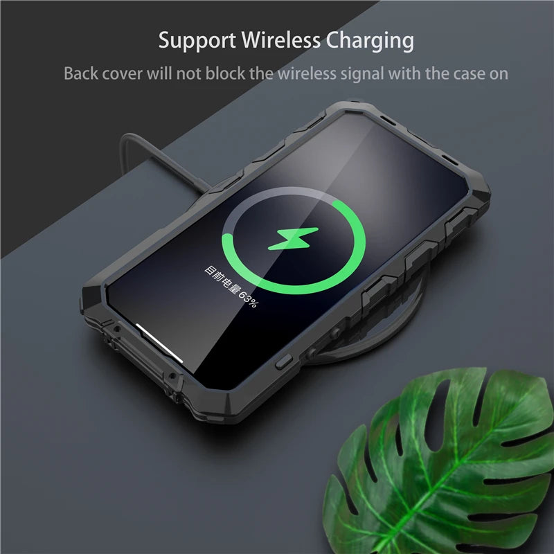 Heavy Duty Protection Armor Metal Aluminum Phone Case for iPhone 14 Pro Max 14 Plus Shockproof Cover