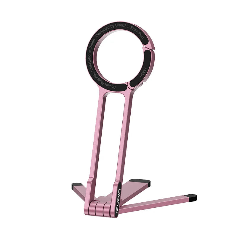 Ulanzi MA30 Carabiner-Mounted Phone Tripod for iPhone 15 14 13 12 Pro/Pro Max Dual-sided Magnet Tripod Desk Mount Phone Handle