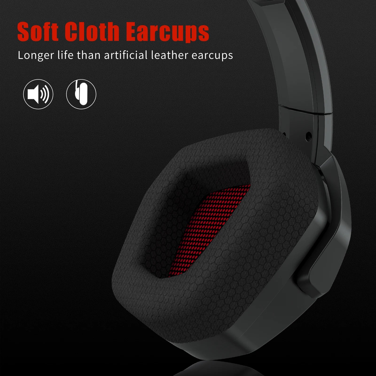 NUBWO G06 Wireless Gaming Headset – 2.4G & Bluetooth Headphones with Mic, 5ms Low Latency, 7.1 Surround Sound for PC, PS4 & PS5.