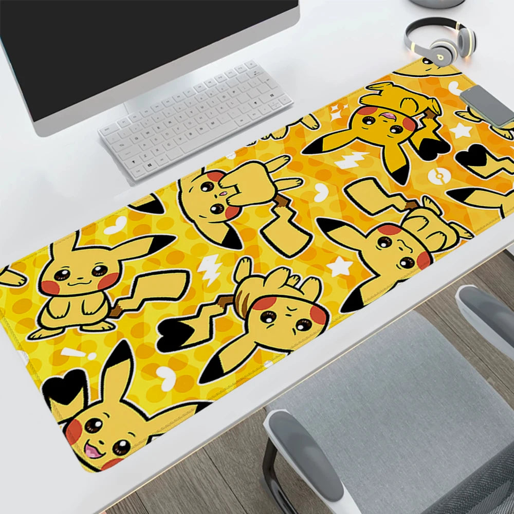 New Pokemons Mouspad Deskmat Kawaii Cute Gaming Mats Pad to Computer Offices Mousepad Gamer Mouse Carpet Mausepad Big Mousepepad