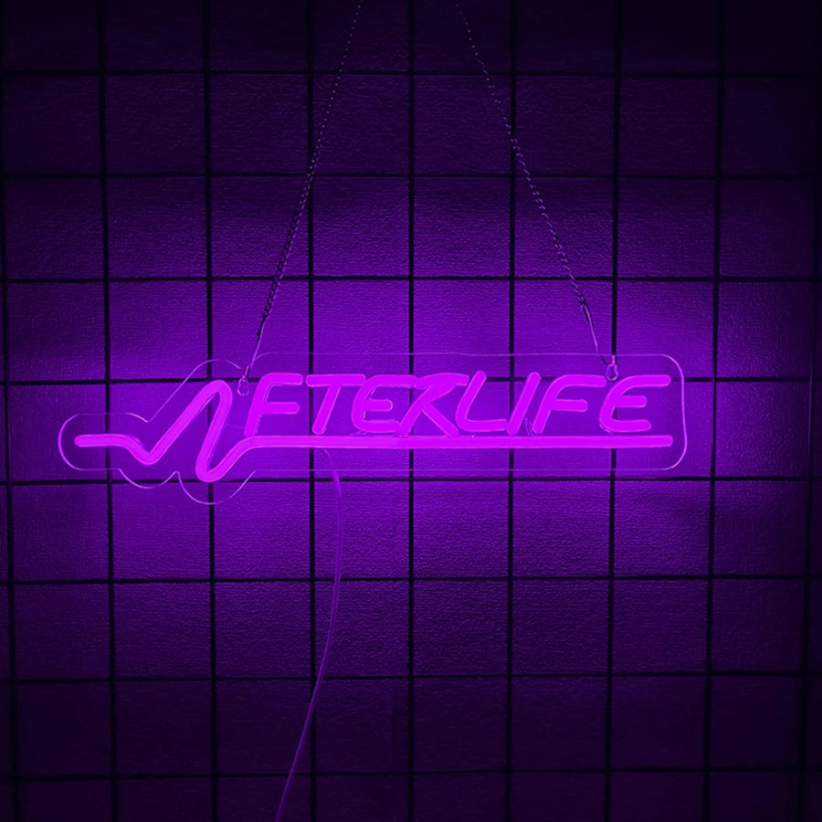 Cyberpunk Neon Sign Game LED Sign for Wall Decor Shooting Games Neon Light for Gaming Room Man Cave Bedroom Gifts for Teen Boys