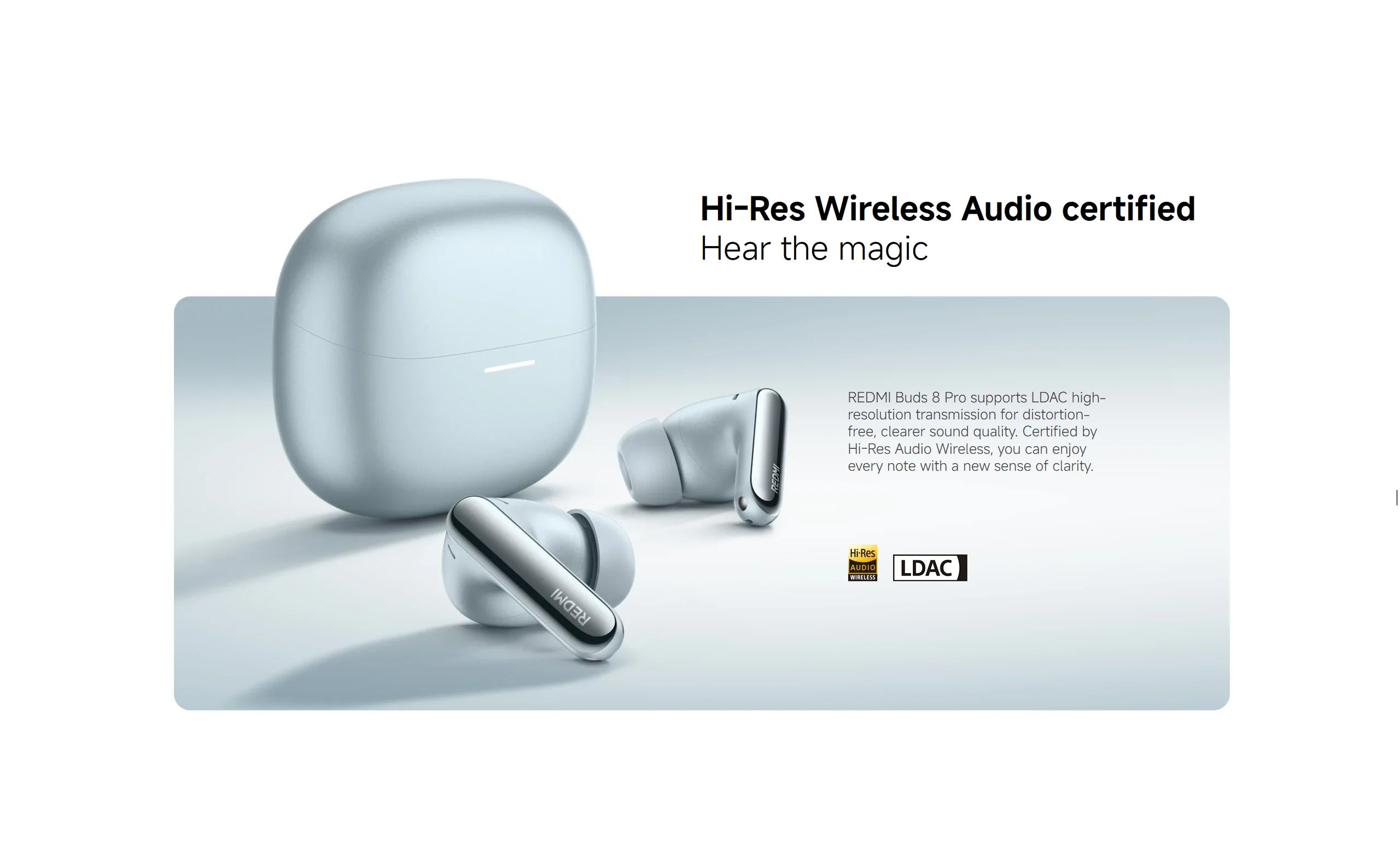 Xiaomi Redmi Buds 8 pro TWS Bluetooth 5.4 Earphones with 3MIC AI 55dB ANC 35H Battery Dual Connection Earbuds for Mobile Phone