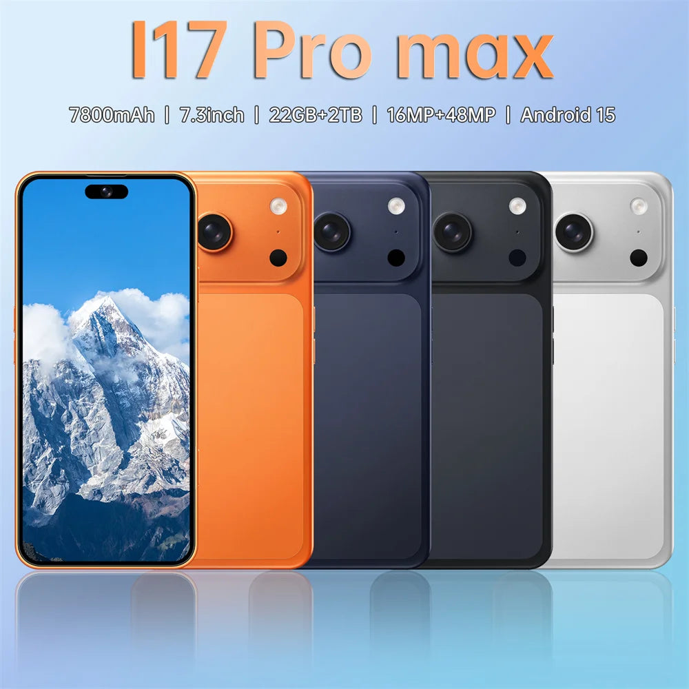NEW SALE Silicone Protective Covers Are Used for i17 Pro Max 5G Mobile Cell Phones Accessories 7.3inch Android Smartphone Case