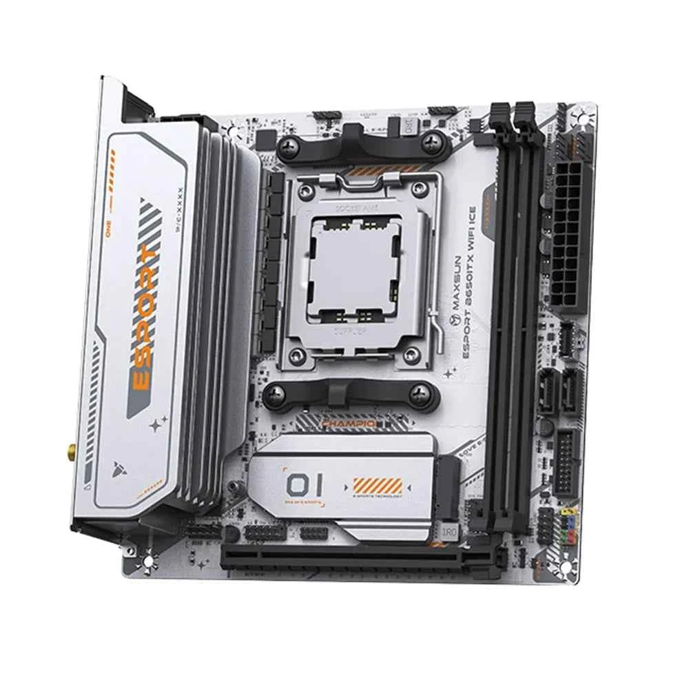 MAXSUN B650M Motherboard ITX AMD Ryzen AM5 DDR5 Supports 4800/5200/5600-8000 (OC+) memory Pcie5.0x16 2*Pcie4.0x4 M.2 ARGB WIFI 6