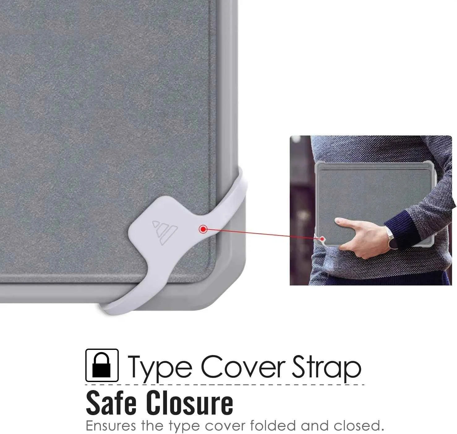 All-in-One Protective Cover Case For Microsoft Surface Pro 9 8 7 7plus 6 5 4 12.3'' Go 2 3 with Pen Holder Hand Strap