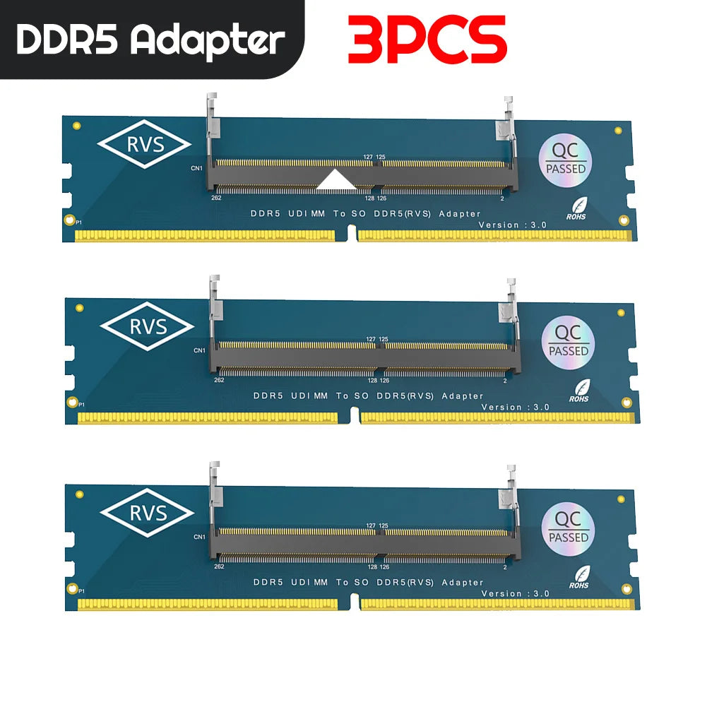 Laptop SO DDR5 RAM To Desktop DDR5 U-DIMM Adapter  Memory Card Converter  Laptop To Desktop SO-DIMM To PC DIMM Card