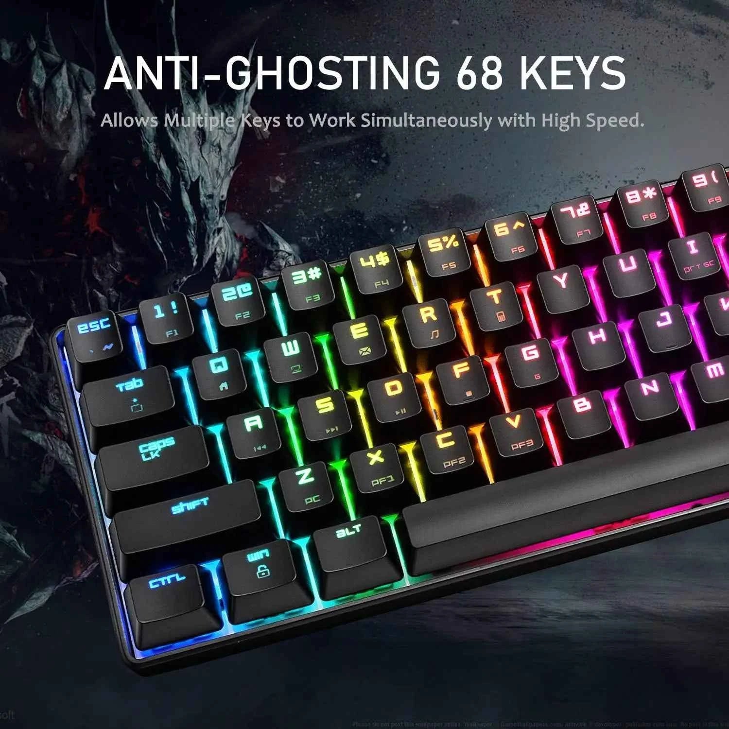 MAMBASNAKE x ZIYOULANG MK14 Wired Gaming Keyboard