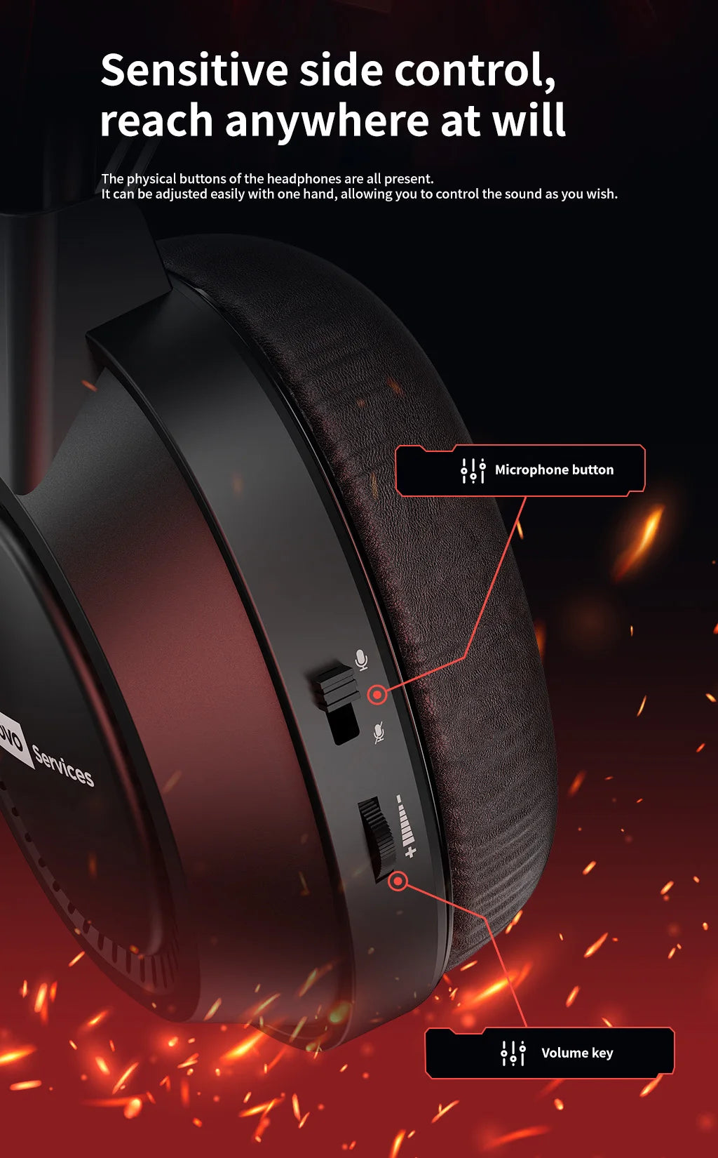 Lenovo Over-Ear Headphones with Microphone, Gaming Headphones, Rgb Lighting, Cool Colorful Lights, Suitable for Desktop and Laptop Computers, Comfortable, Sound-Isolating, and Noise-Cancelling