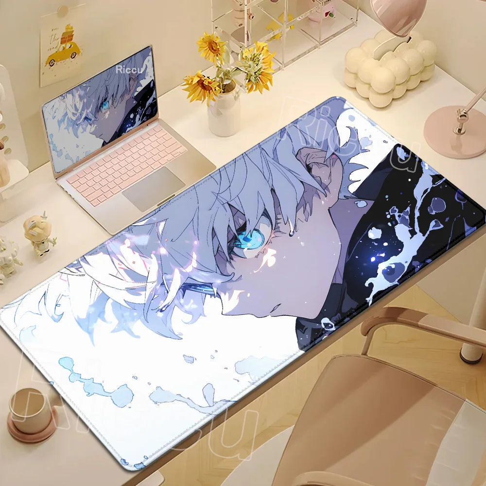 New Hxh Large Mousepad Hunter X Hunter Mouse Pad XXL Gaming Accessories Office Gamer Keyboard Desk Mat Non-Slip Laptop Anime Rug