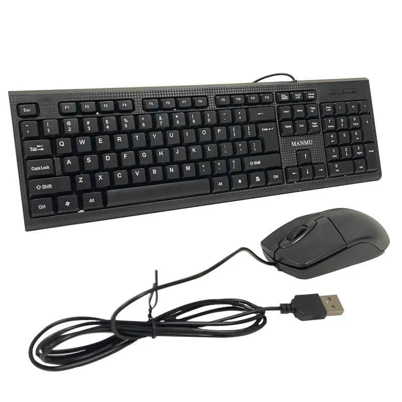 MANMU Office Keyboard And Mouse Combo Set Gaming Wired Mouse For Computer