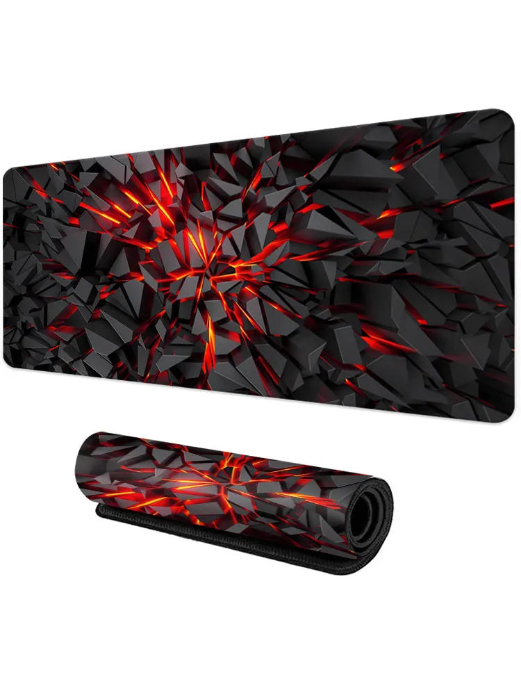 New Cool Geometric Pattern 3D Mouse Pad Computer Laptop Mouse Pad Office Large Gaming Mousepad Rubber Bottom Non-Slip Desk Mat