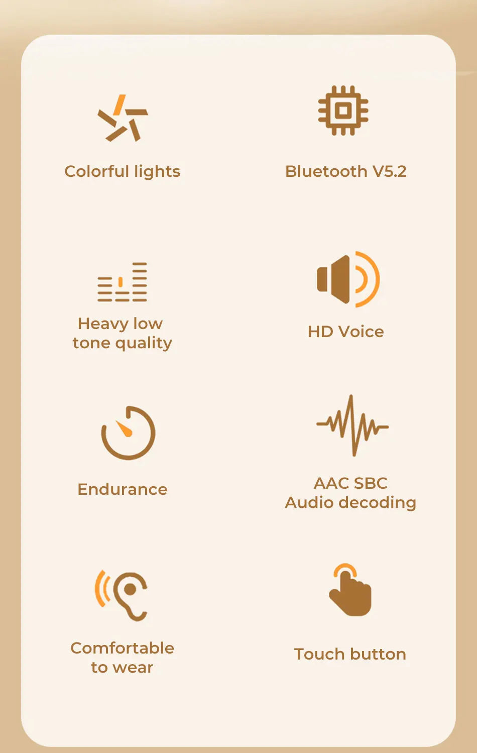 Original Lenovo XT97 TWS Earphones Wireless Bluetooth 5.2 Sport Noise Reduction Headphones Touch Control Colorful Light Earbuds