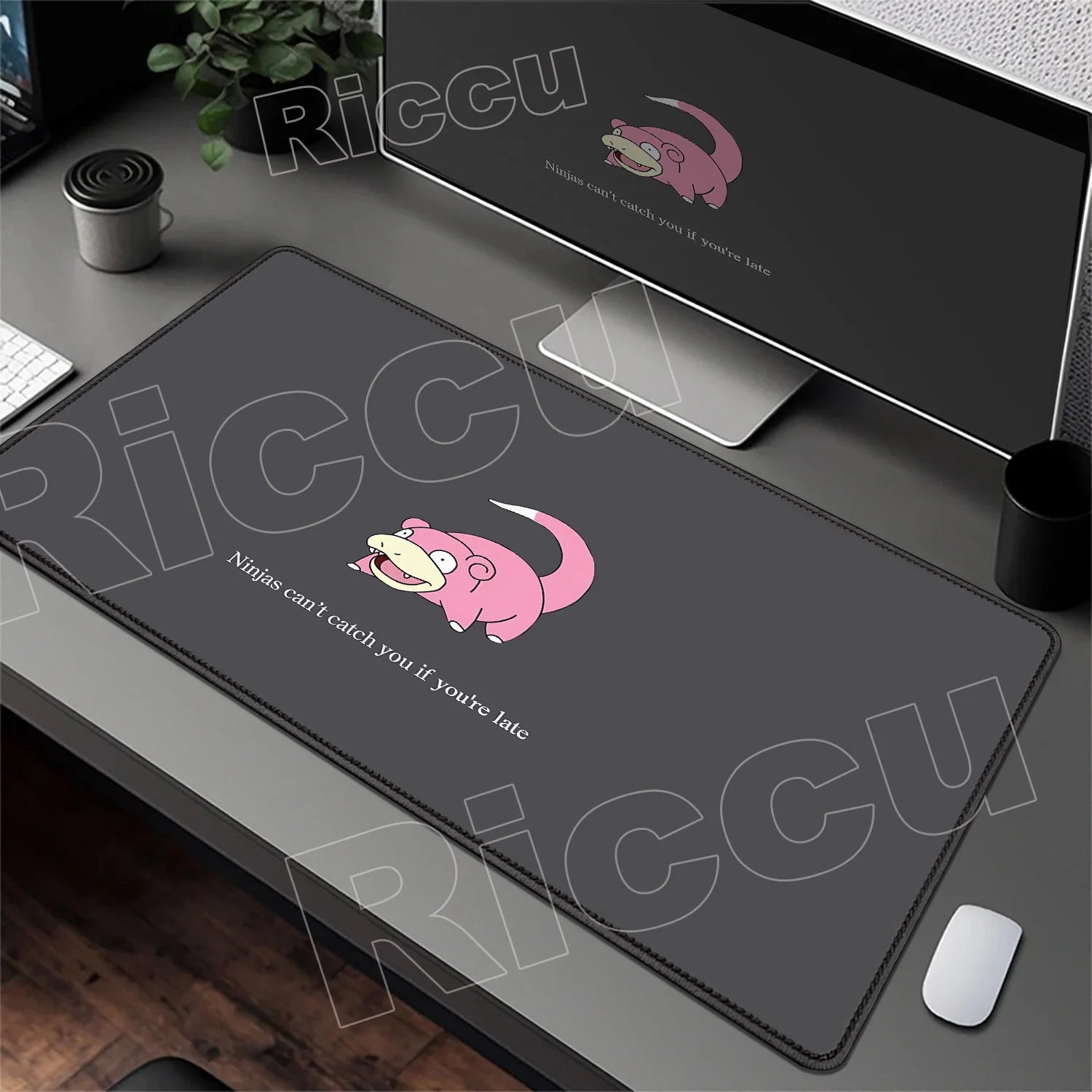 HD 900x400 Rubber Large PC Mousepad Gaming Mouse Pad Accessories Pikachu Slowpoke XXL Desk Keyboard Mat Computer Laptop Mausepad