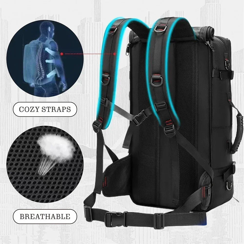 SWISS MILITARY Men's Travel Backpack Multifunctional Waterproof Laptop Bag Outdoors Climbing Luggage Bag Sport Backpack Mochila