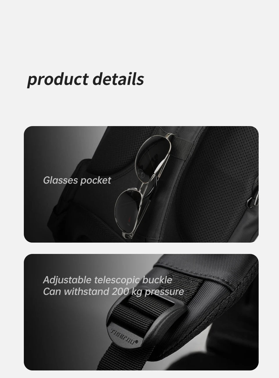 Tigernu Brand Nylon Waterproof Anti theft 15.6