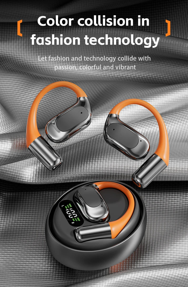 Tecsire OWS Bluetooth Earphones Earhook Wireless Earbuds Hifi Stereo ENC Mic for Sports Audio Book