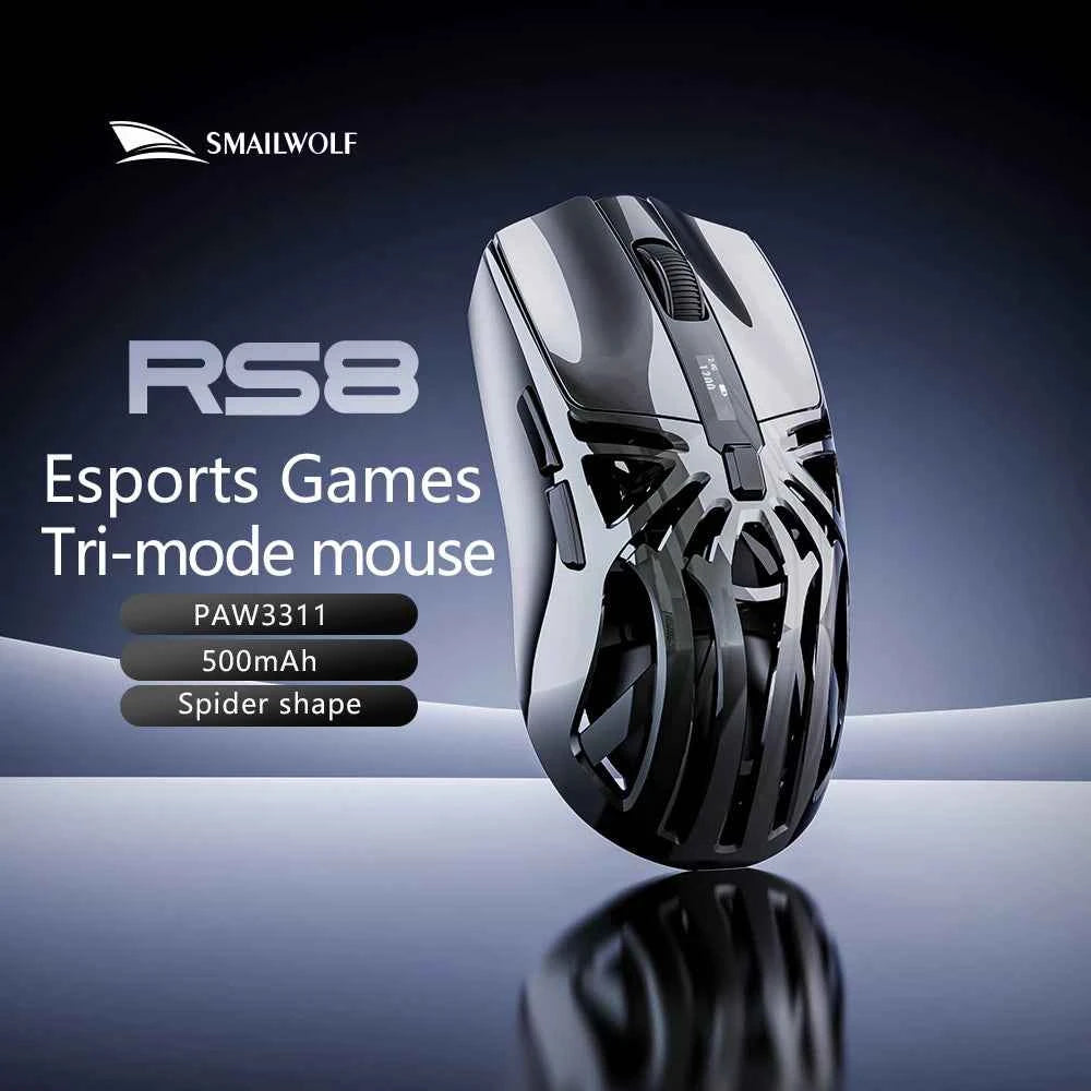 Mailwolf Mouse SMAILWOLF RS8 1000Hz Bluetooth mouse, 10000dpi, three-mode connection ...
