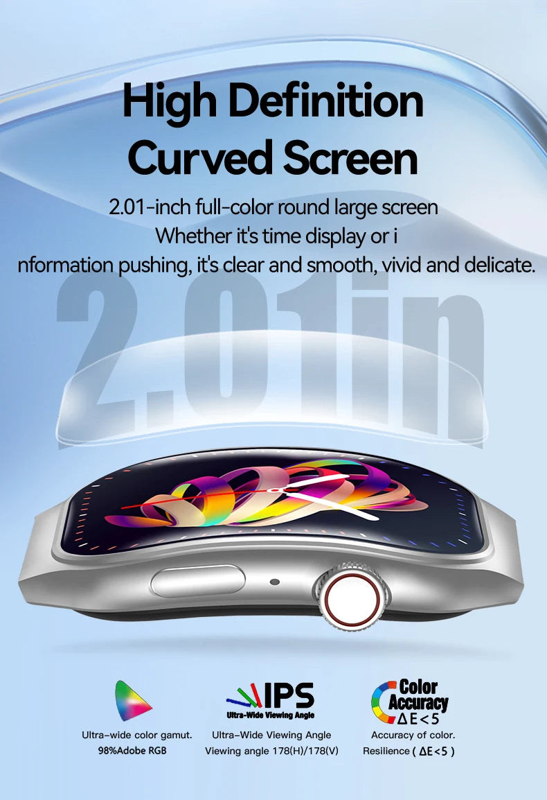 LAXASFIT New Bluetooth Call Smart Watch for Men 2.01
