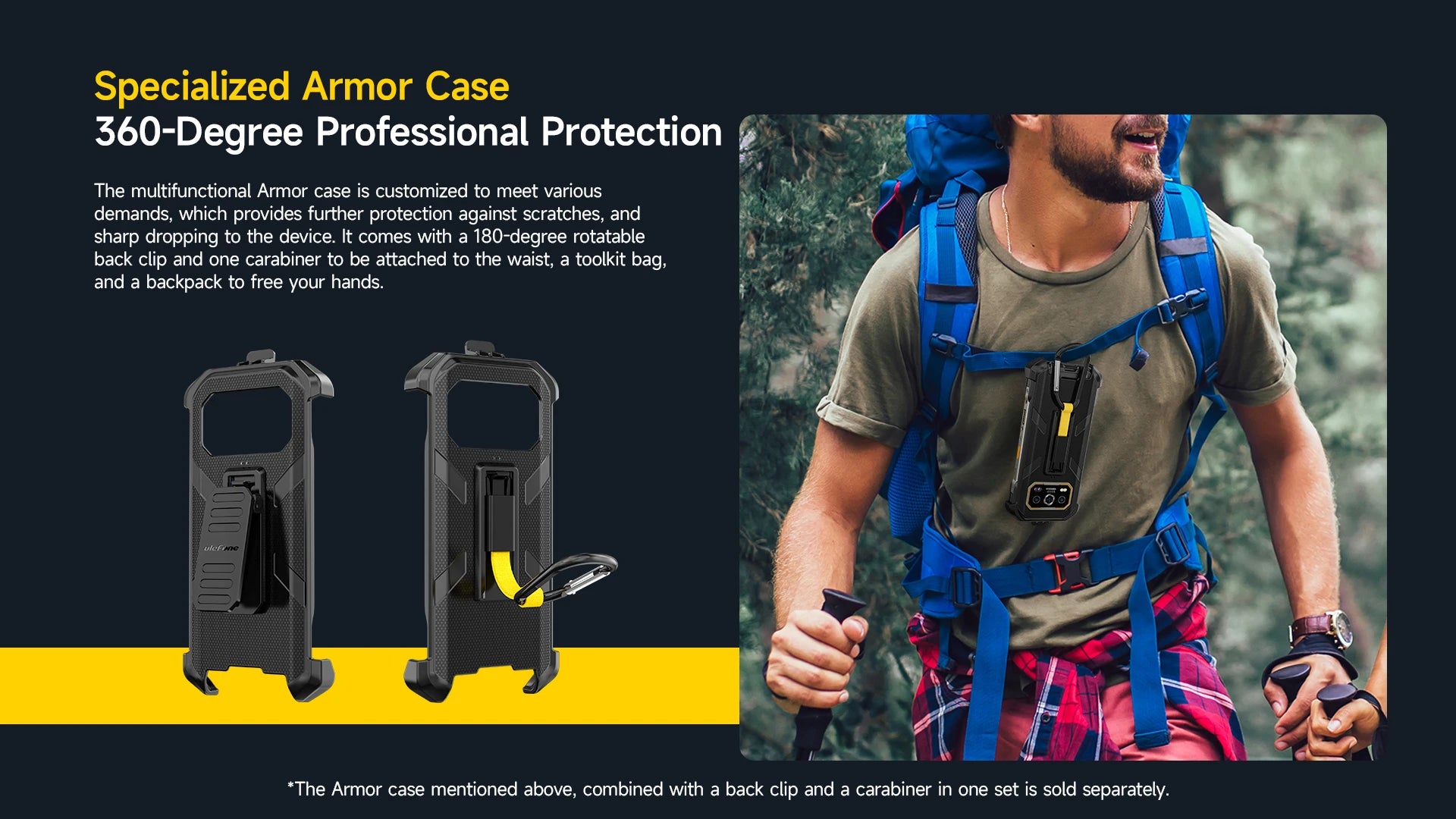 Ulefone Armor 27 Pro 5G Rugged Phone 10600mAh 50MP Camera 64MP Night Smartphone Android 14 Up to 24GB+256GB NFC Waterproof Phone