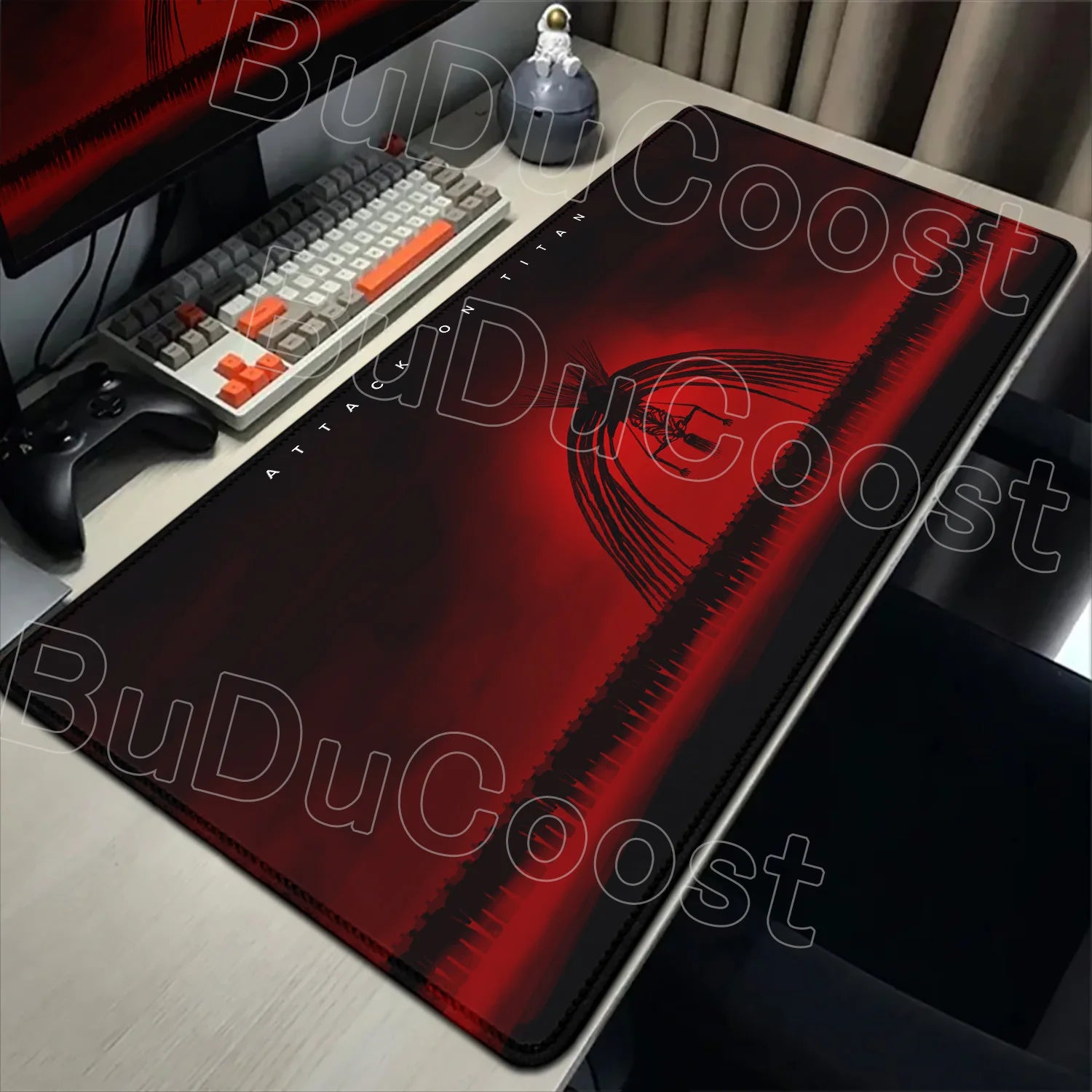 New Mousepad Anime Attack on Titan Mouse Pad Gaming Accessories PC Keyboard Large Rubber Non-slip Desk Mat Computer Table Carpet