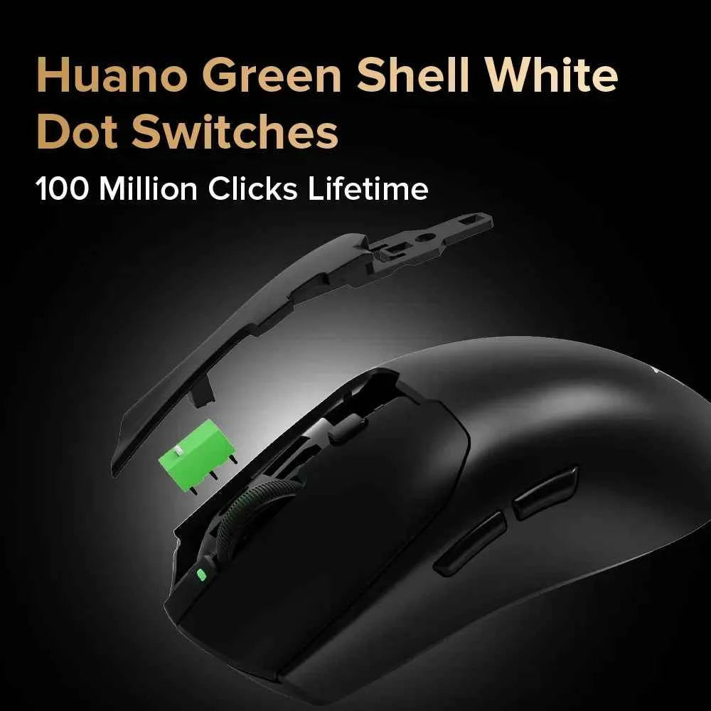 Delux M700 Ultra 8K Wireless Gaming Mouse PAW3950 30000DPI 59g Lightweight 8K Polling Rate TTC Gold Encoder for PC Laptop Gamer
