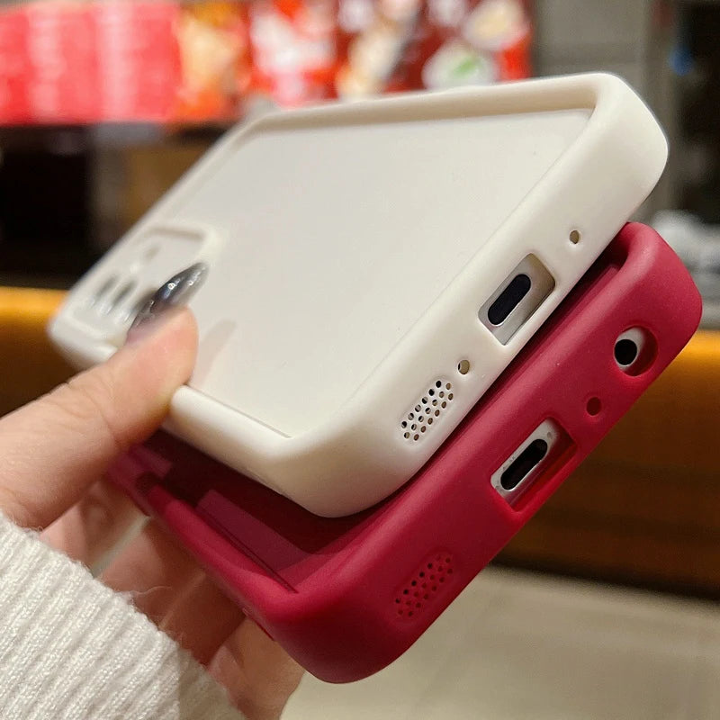 Soft TPU Case For  IPhone 17promax/17air 16 15 14 13 12 11 Pro Max X XS Anti-drop silicone phone case.Girl's pink ribbon bow