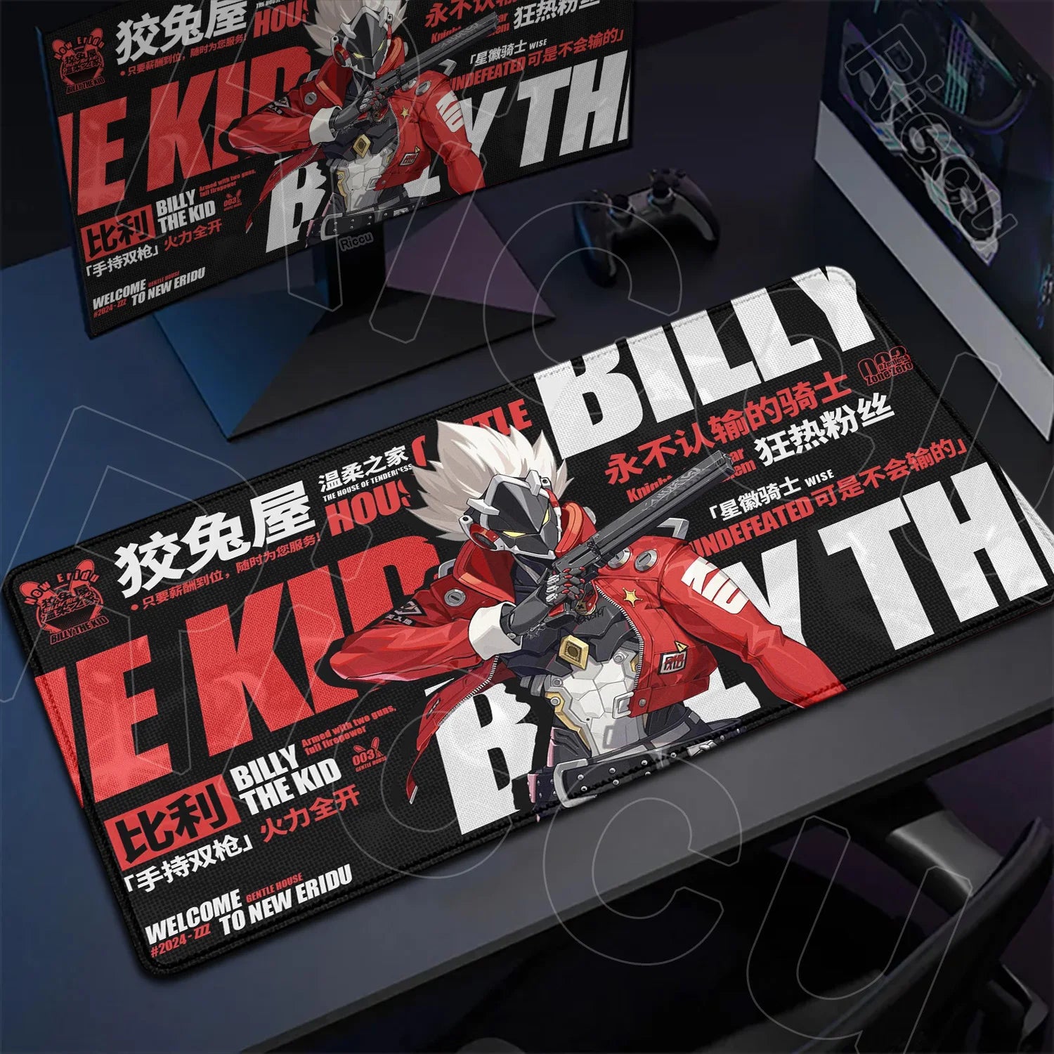 Hot Game Zenless Zone Zero New Mousepad 900x400mm Laptop Non-slip Keyboard Desk Pad XXL Anime Girl Hoshimi Miyabi Rubber Playmat
