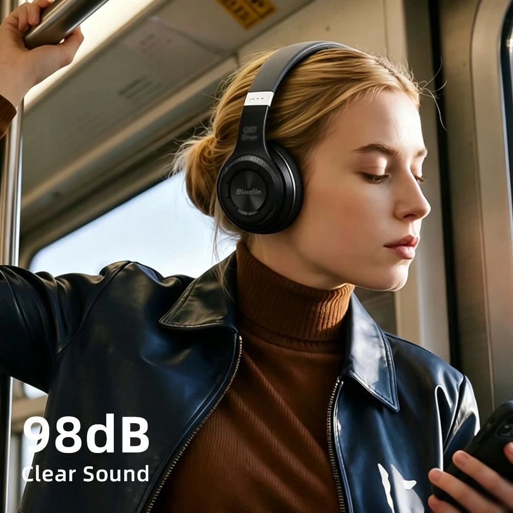 Bluedio HT Wireless Headphones Bluetooth 5.4 HIFI Sound Wired Headset 57mm Loudspeaker Built-in Microphone 650mAh Battery