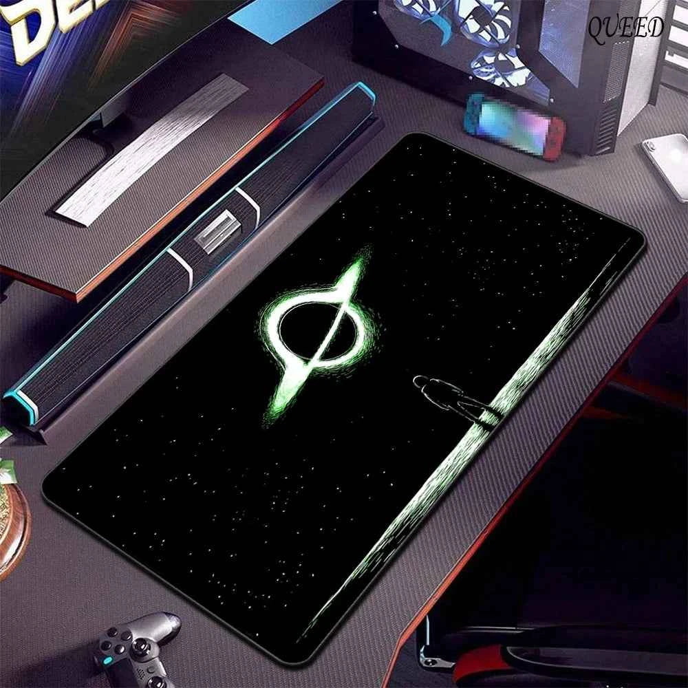 Astronaut Printing Black Pattern Keyboard Mat Rubber Non-slip Mousepad Pc Gaming Accessories Mouse Pad Office Carpet XL Mausepad