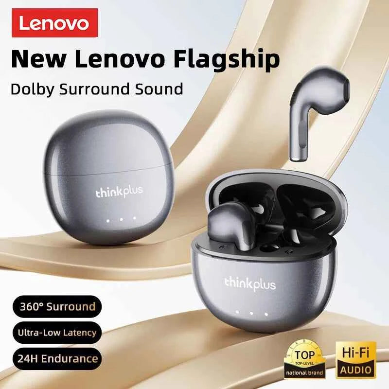 Lenovo LP2 Pro Bluetooth 5.4 Earbuds Semi-In Ear Clear Call HIFI Sound Quality Wireless Earphones Lightweight Comfort Headphones