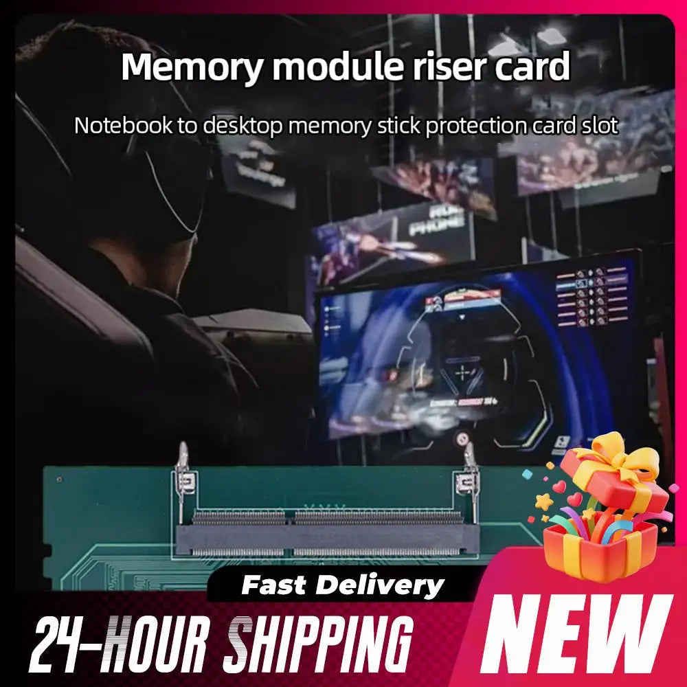 1-5PCS Laptop To Desktop Memory RAM DDR3 DDR4 Memory Adapter Connector Card SO-DIMM To PC DIMM Card DDR3 DDR4 Memory Adapter Sti