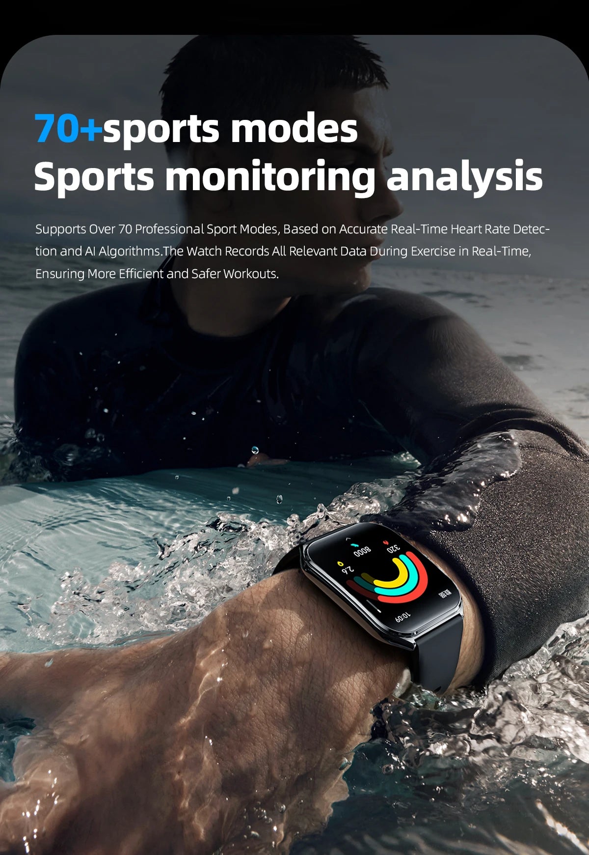 New Ultra Thin Smart Watch men 1.96