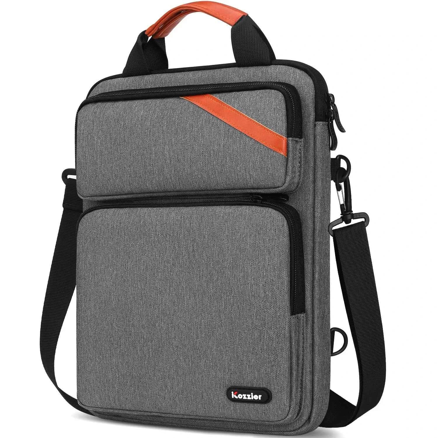 iCozzier 12.9-13.3 inch Laptop Shoulder Bag, Double Pocket  Laptop Sleeve Tablet Case for MacBook Pro 14, iPad Pro 12.9 2018-202