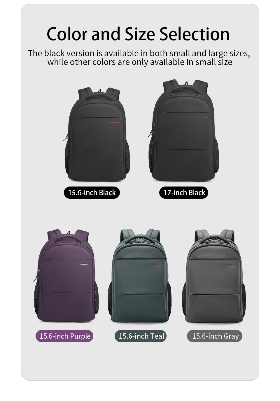 Tigernu Women’s Anti-Theft Laptop Backpack 15.6 Inch – Waterproof Travel & School Backpack for Women, Stylish Purple Laptop Bag