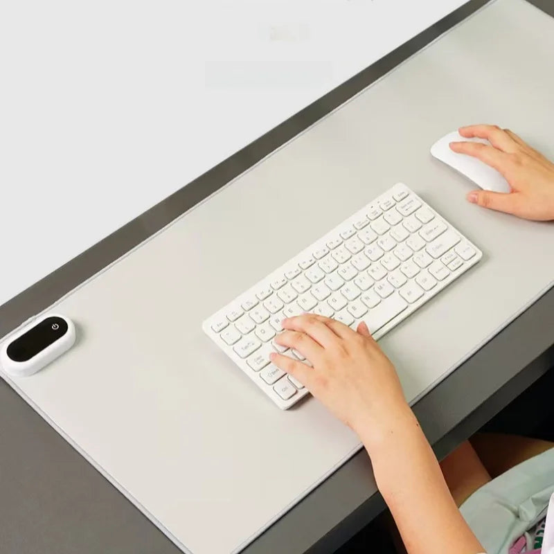 31 * 13 inch Heated Desk Pad USB Desk Heating Pad with 5-Speed Temperature Control Electric Mouse Pad