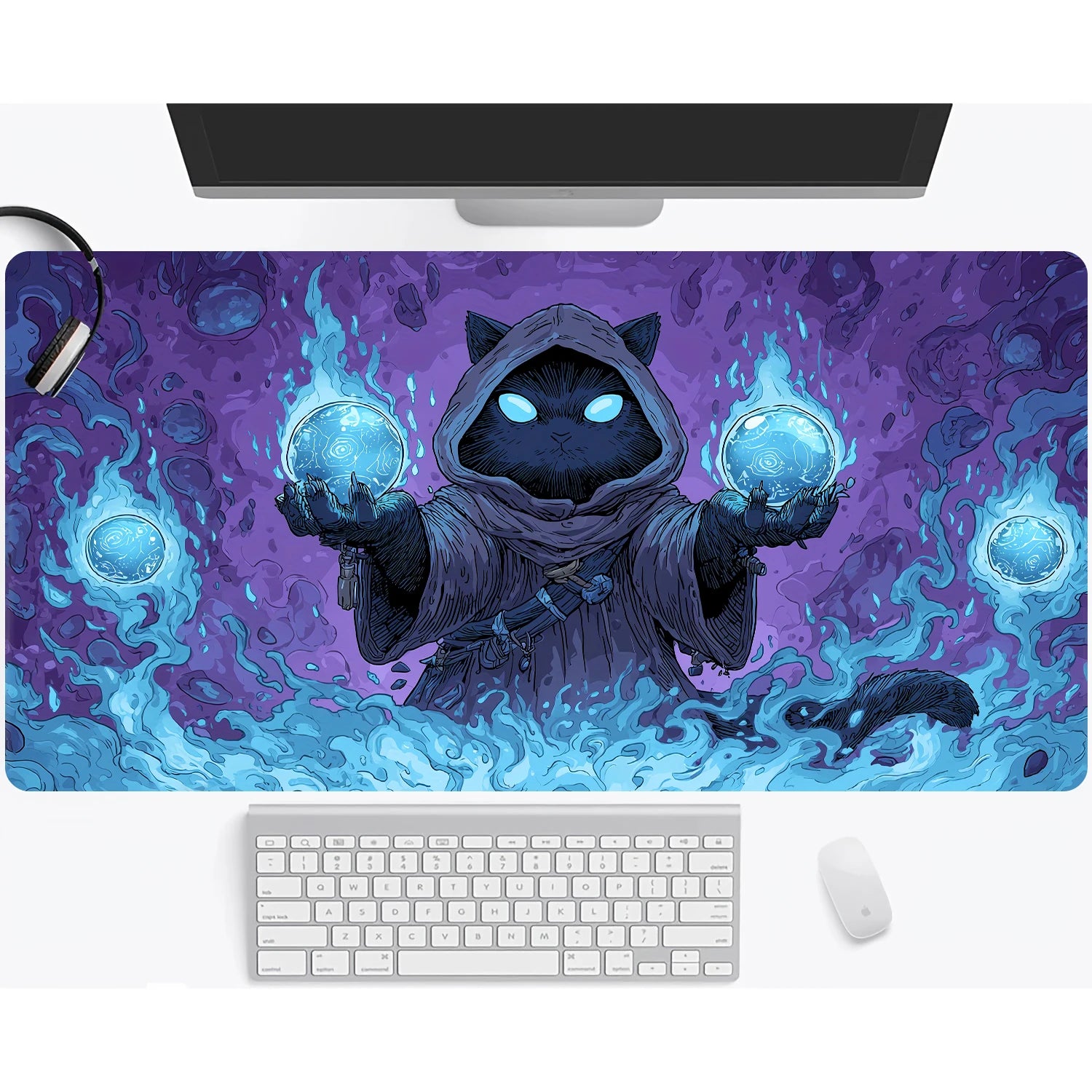 Magic playmat gathering gaming mats Frog Wizard theme anime desk mat Desk accessories 35X60cm mouse mat Raccoon tapete magic mat