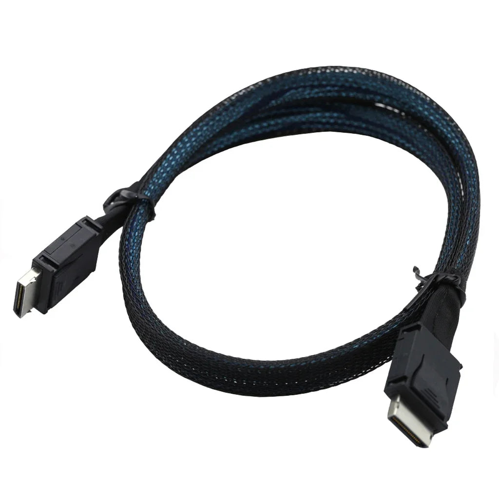 PCIE Oculink SFF 8611 4I To MINI SAS SFF-8611 4I Server Super Speed Cable Data Extension Cable, Male To Male Data Transfer Line - WinSupport Tech
