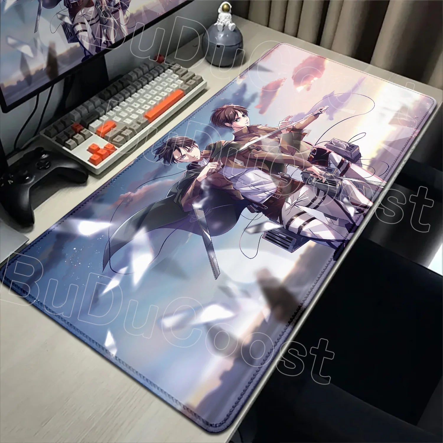 New Mousepad Anime Attack on Titan Mouse Pad Gaming Accessories PC Keyboard Large Rubber Non-slip Desk Mat Computer Table Carpet