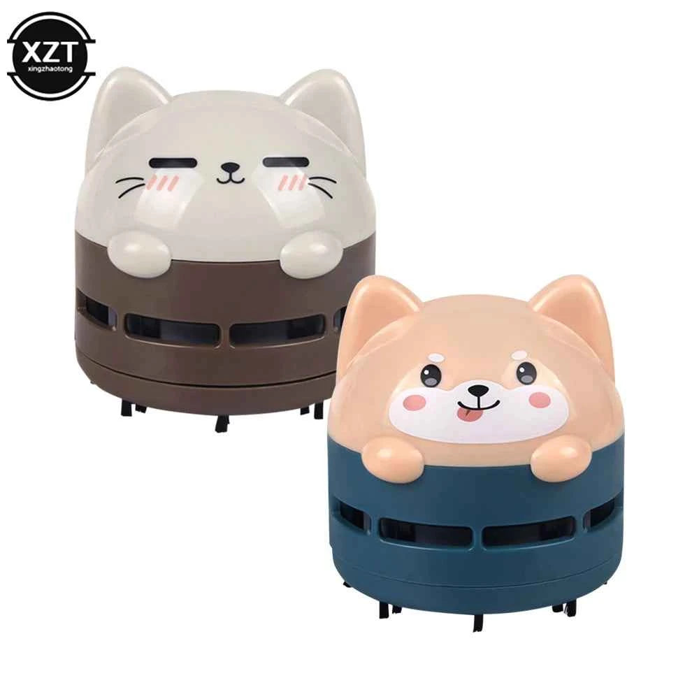 Mini Cartoon Animal Pattern Rechargeable Wireless Vacuum Cleaner Car Keyboard Vacuum Cleaner Handheld Usb Desktop Vacuum Cleaner