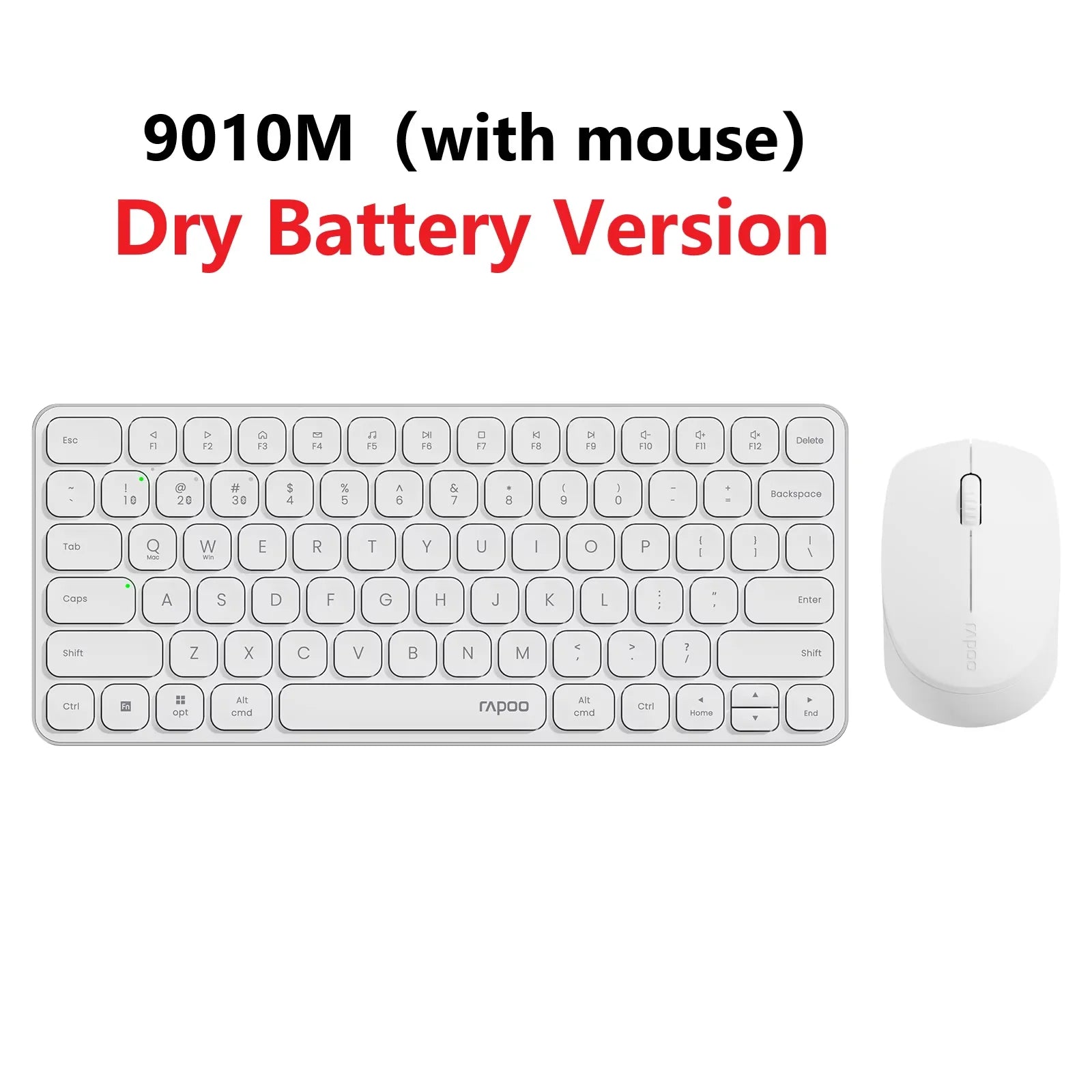 Rapoo 9010M Multi-Device Wireless Bluetooth Keyboard Mouse Set 2.4G/Bluetooth 5.0/4.0 Keyboard and Mouse Combo Support 4 Devices