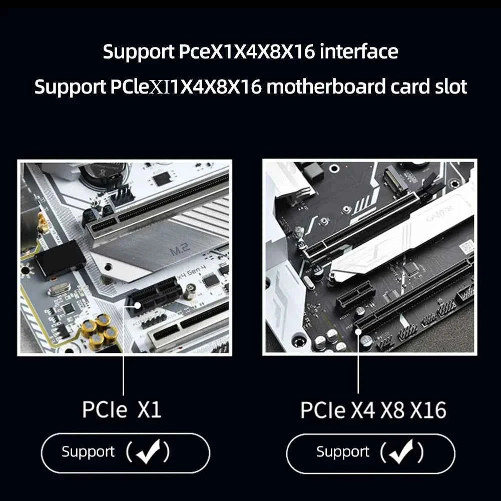 M.2 NVME To PCIe4.0 X1 Expansion Card 32Gbps Converter Card Support PCIe X1 X4 X8 X16 Interface for SSD 2230/2242/2260/2280