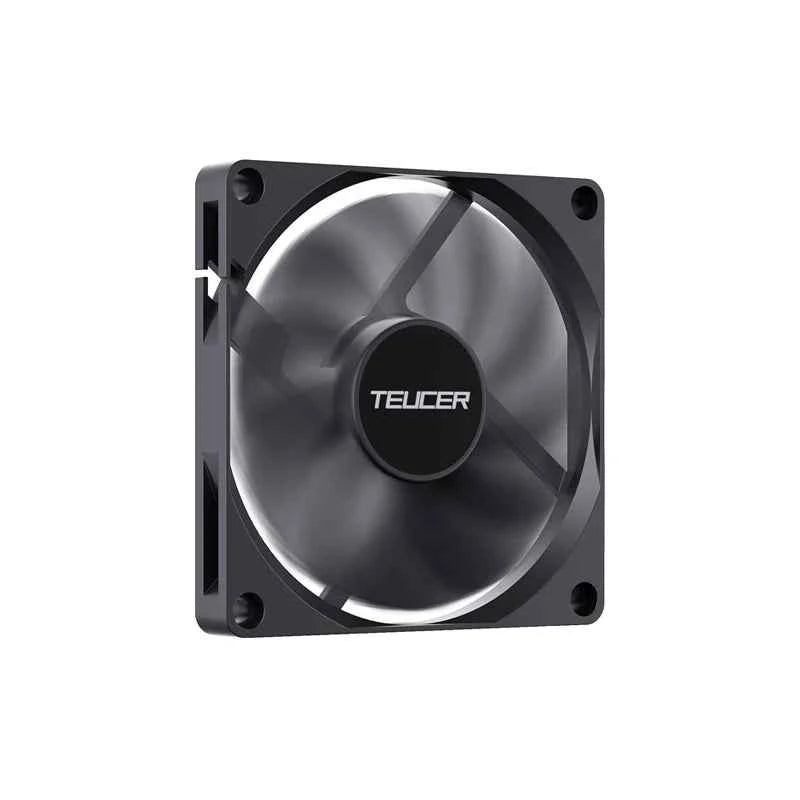 TEUCER UT-8010 Slim 80MM PC Case Fan 800-3000RPM Intelligent Temperature Control 8CM Thickness 10mm Black Cooling Fan