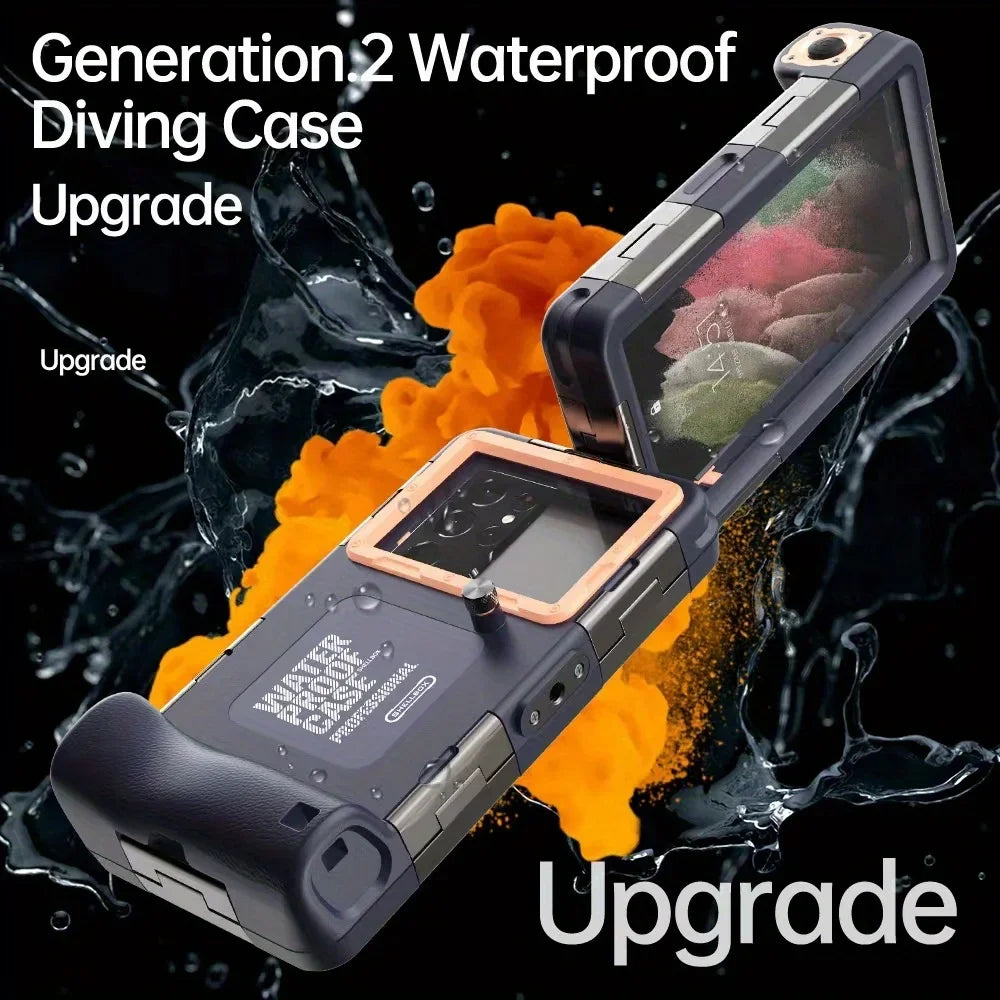 Waterproof Phone Case Holsters & 15m Diving 50ft Swimming Premium Protective Housing & Lanyard For iPhone Samsung 6.8