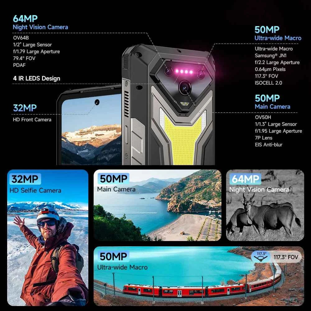 Ulefone Armor 34 Pro Plus 5G AI Rugged Phone  6.95