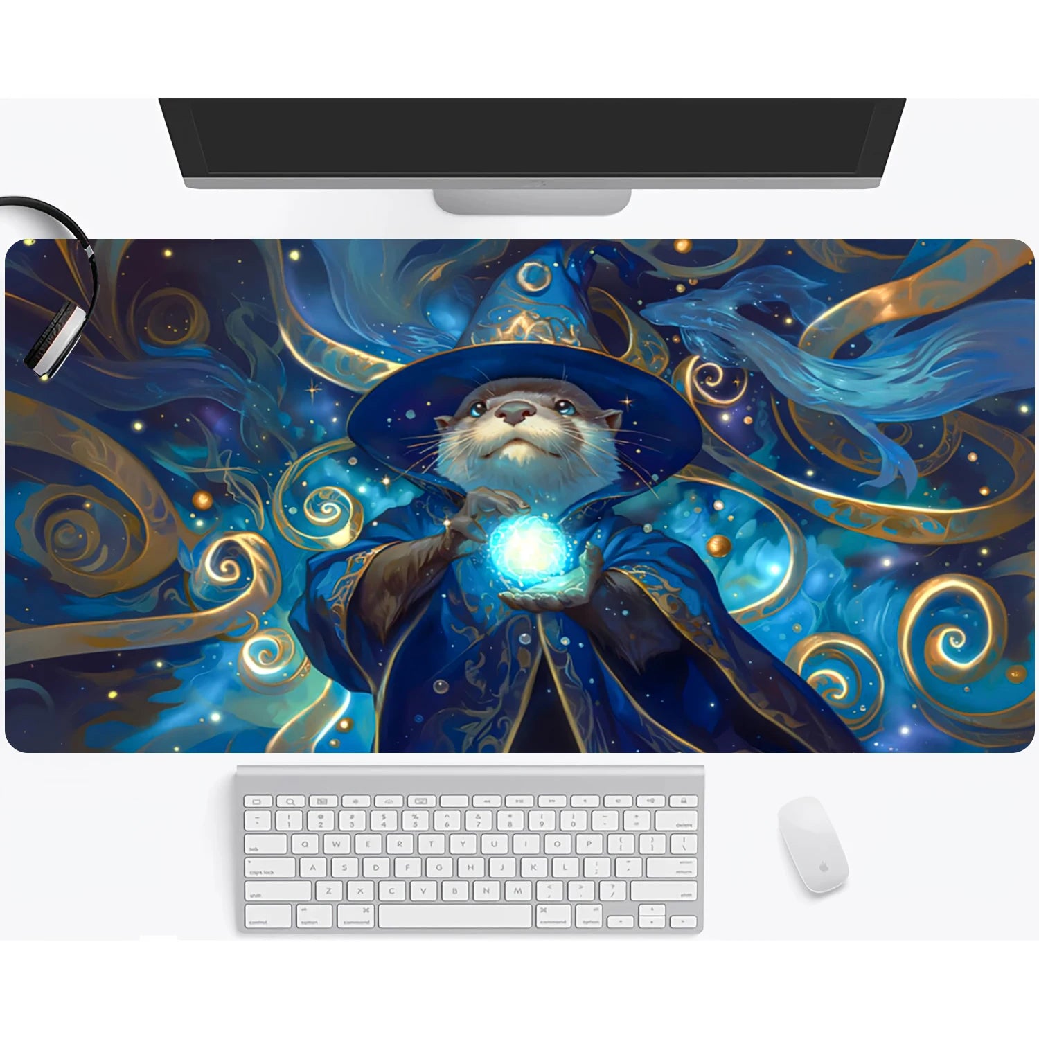 Magic playmat gathering gaming mats Frog Wizard theme anime desk mat Desk accessories 35X60cm mouse mat Raccoon tapete magic mat