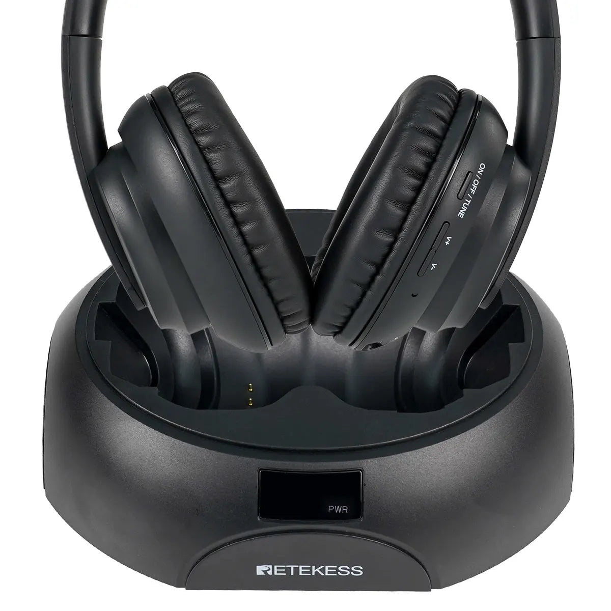 Retekess Wireless Headphone TA006 TV Watching Rechargeable Wireless Earphone with Transmitter Support Coaxial Fiber 3.5 AUX RCA