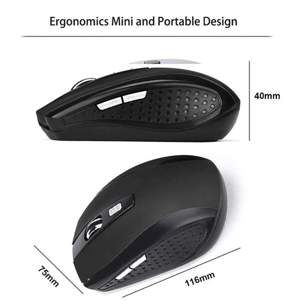 2.4G Wireless Mouse, Optical Wireless Mouse, Slim Mini Noiseless, DPI1600