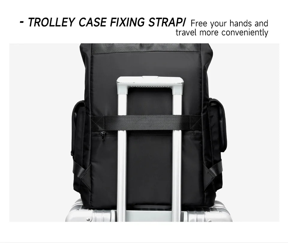 Large Capacity Laptop Backpack Travel Business Men Backpack  Oxford Waterproof With Anti-Theft Zipper Bag Fit Explorer Hiking